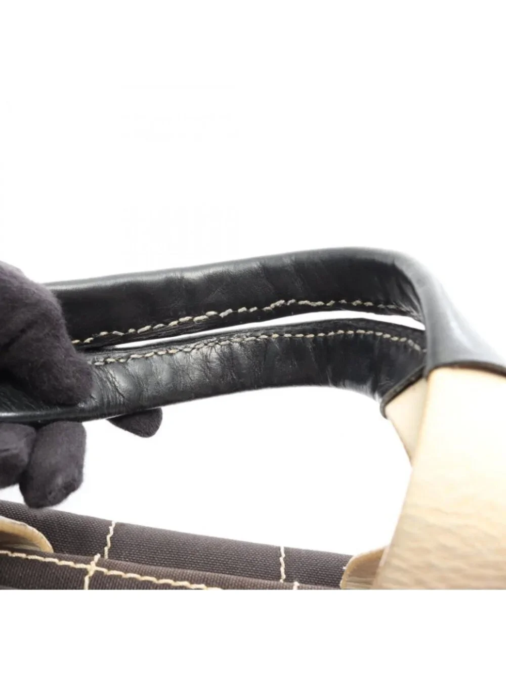 Chanel Choco Bar Black Leather Boston Bag